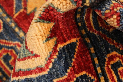 Kazak Yellow Hand Knotted 119 X 159  Area Rug 250-28794 Image 9