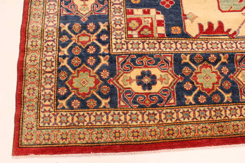 Heriz Red Hand Knotted 116 X 148  Area Rug 250-28796 Image 10