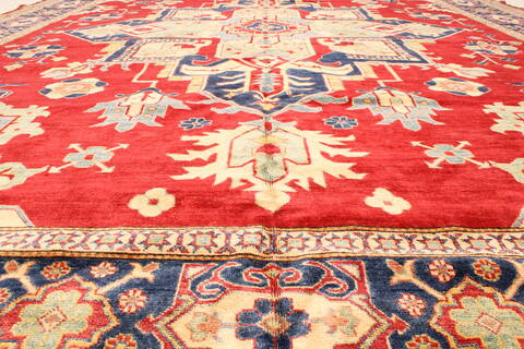 Heriz Red Hand Knotted 116 X 148  Area Rug 250-28796 Image 3