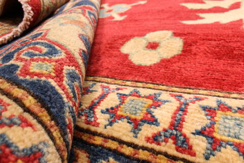 Heriz Red Hand Knotted 116 X 148  Area Rug 250-28796 Image 6