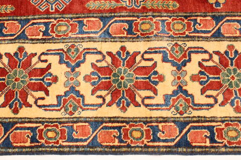 Kazak Red Hand Knotted 117 X 159  Area Rug 250-28800 Image 3