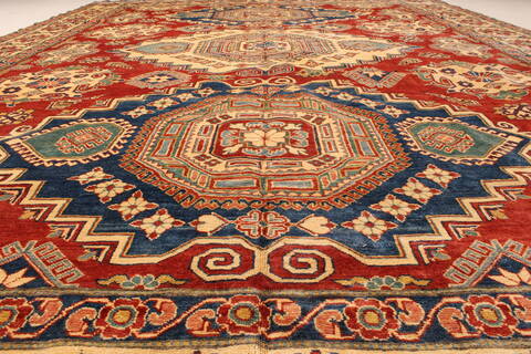 Kazak Red Hand Knotted 117 X 159  Area Rug 250-28800 Image 4