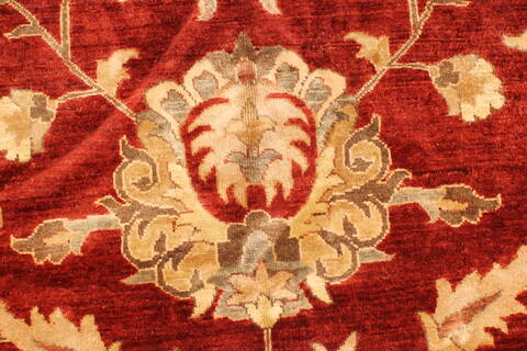 Pishavar Beige Hand Knotted 1110 X 153  Area Rug 250-28802 Image 10