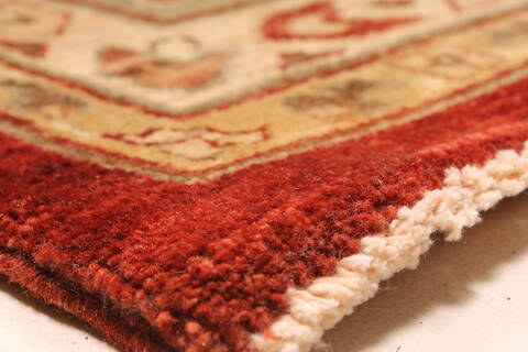 Pishavar Beige Hand Knotted 1110 X 153  Area Rug 250-28802 Image 11