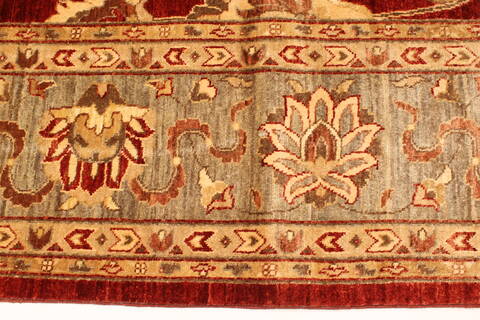 Pishavar Beige Hand Knotted 1110 X 153  Area Rug 250-28802 Image 3
