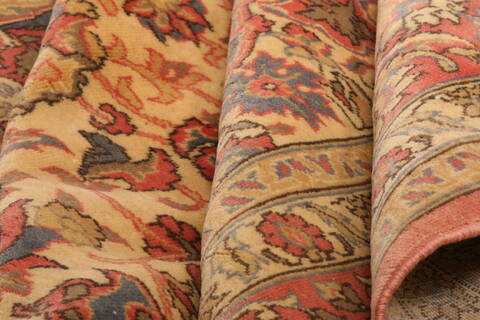 Tabriz Red Hand Knotted 90 X 118  Area Rug 100-28803 Image 2
