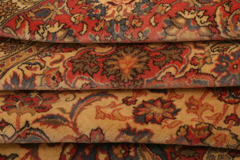Tabriz Red Hand Knotted 90 X 118  Area Rug 100-28803 Image 4