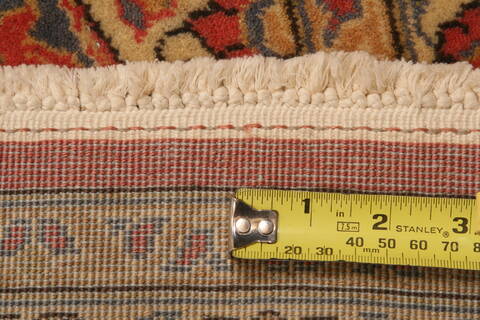 Tabriz Red Hand Knotted 90 X 118  Area Rug 100-28803 Image 5