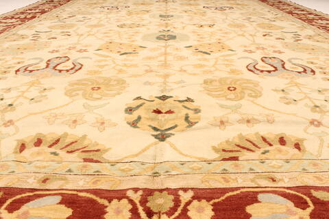 Ziegler Beige Hand Knotted 130 X 203  Area Rug 250-28810 Image 12