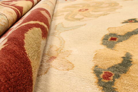 Ziegler Beige Hand Knotted 130 X 203  Area Rug 250-28810 Image 15
