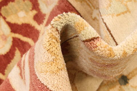 Ziegler Beige Hand Knotted 130 X 203  Area Rug 250-28810 Image 16