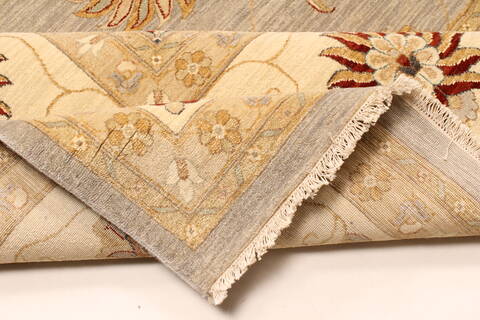 Ziegler Beige Hand Knotted 130 X 203  Area Rug 250-28810 Image 2