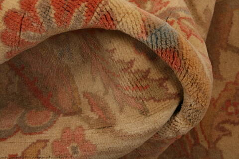 Tabriz Brown Hand Knotted 90 X 119  Area Rug 100-28812 Image 1