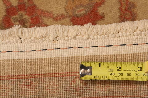 Tabriz Brown Hand Knotted 90 X 119  Area Rug 100-28812 Image 4