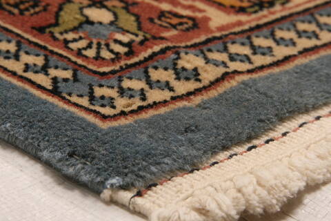 Tabriz Red Hand Knotted 90 X 119  Area Rug 100-28813 Image 6
