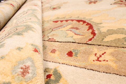 Chobi Beige Hand Knotted 1111 X 1710  Area Rug 250-28817 Image 5