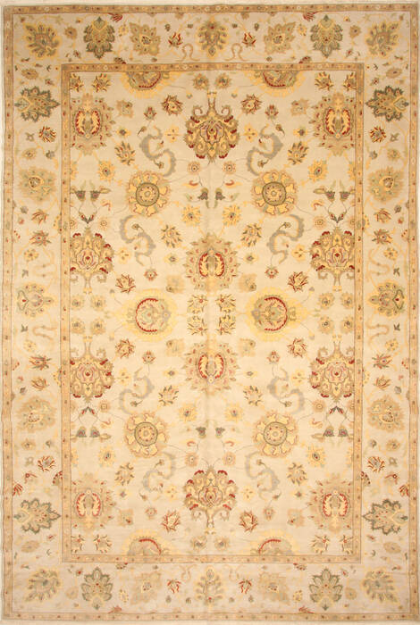Chobi Beige Hand Knotted 1111 X 1710  Area Rug 250-28817 Image 0