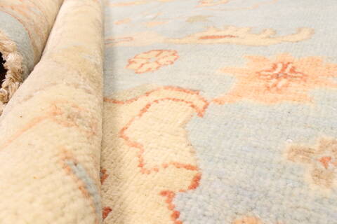 Oushak Beige Hand Knotted 124 X 1410  Area Rug 250-28819 Image 3