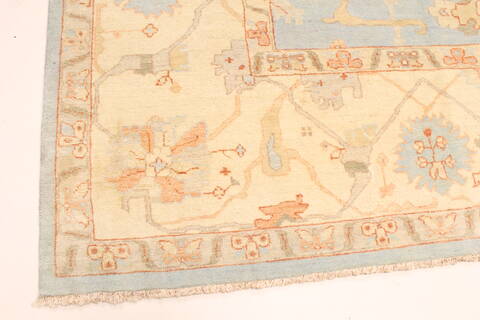 Oushak Beige Hand Knotted 124 X 1410  Area Rug 250-28819 Image 5