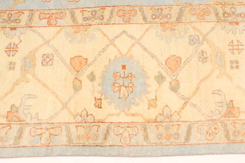 Oushak Beige Hand Knotted 124 X 1410  Area Rug 250-28819 Image 6