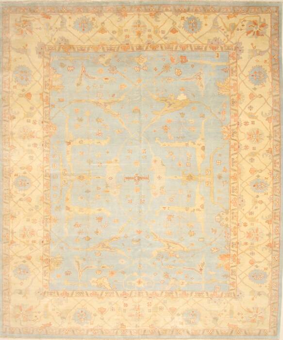 Oushak Beige Hand Knotted 124 X 1410  Area Rug 250-28819 Image 0
