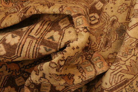 Kayseri Brown Hand Knotted 79 X 111  Area Rug 100-28820 Image 1