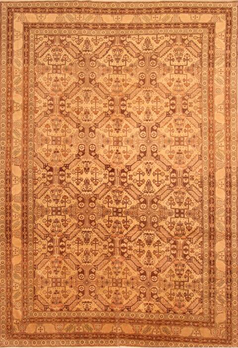 Kayseri Brown Hand Knotted 79 X 111  Area Rug 100-28820 Image 0