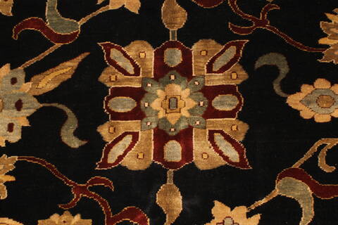 Chobi Black Hand Knotted 106 X 1411  Area Rug 250-28826 Image 2