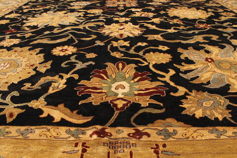Chobi Black Hand Knotted 106 X 1411  Area Rug 250-28826 Image 4