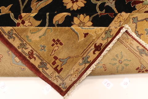 Chobi Black Hand Knotted 106 X 1411  Area Rug 250-28826 Image 6