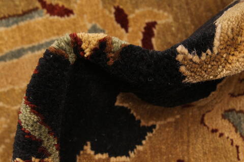 Chobi Black Hand Knotted 106 X 1411  Area Rug 250-28826 Image 8