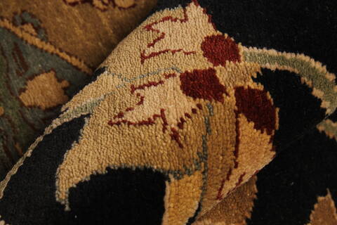 Chobi Black Hand Knotted 106 X 1411  Area Rug 250-28826 Image 9