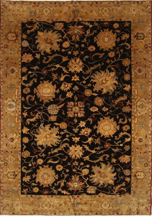 Chobi Black Hand Knotted 106 X 1411  Area Rug 250-28826 Image 0