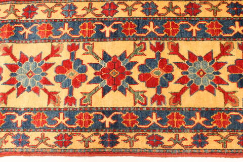Kazak Red Hand Knotted 117 X 148  Area Rug 250-28827 Image 2