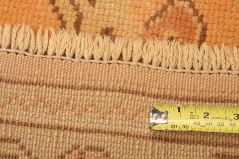 Oushak Orange Hand Knotted 94 X 121  Area Rug 100-28828 Image 5