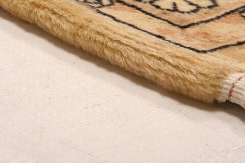 Tabriz Beige Hand Knotted 810 X 112  Area Rug 100-28842 Image 6