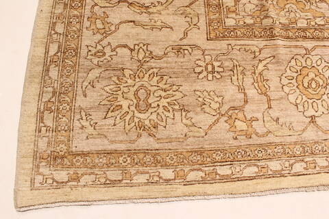 Pishavar Beige Hand Knotted 120 X 203  Area Rug 250-28843 Image 1