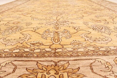 Pishavar Beige Hand Knotted 120 X 203  Area Rug 250-28843 Image 4