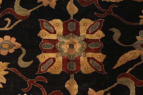 Chobi Black Hand Knotted 106 X 1410  Area Rug 250-28844 Image 1