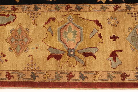 Chobi Black Hand Knotted 106 X 1410  Area Rug 250-28844 Image 2