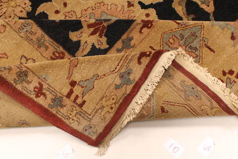 Chobi Black Hand Knotted 106 X 1410  Area Rug 250-28844 Image 4