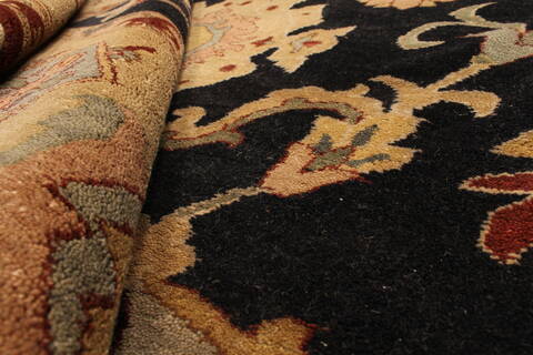 Chobi Black Hand Knotted 106 X 1410  Area Rug 250-28844 Image 5