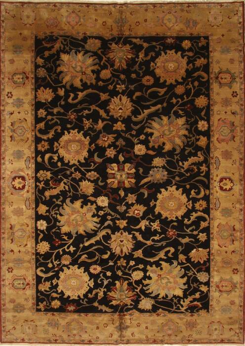 Chobi Black Hand Knotted 106 X 1410  Area Rug 250-28844 Image 0