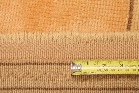 Oushak Orange Hand Knotted 97 X 124  Area Rug 100-28845 Image 4