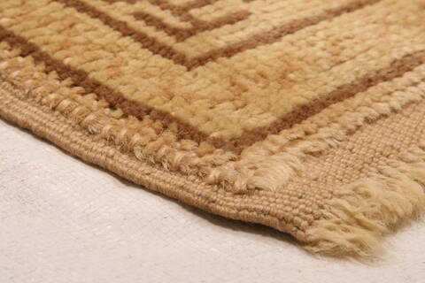 Oushak Orange Hand Knotted 97 X 124  Area Rug 100-28845 Image 5
