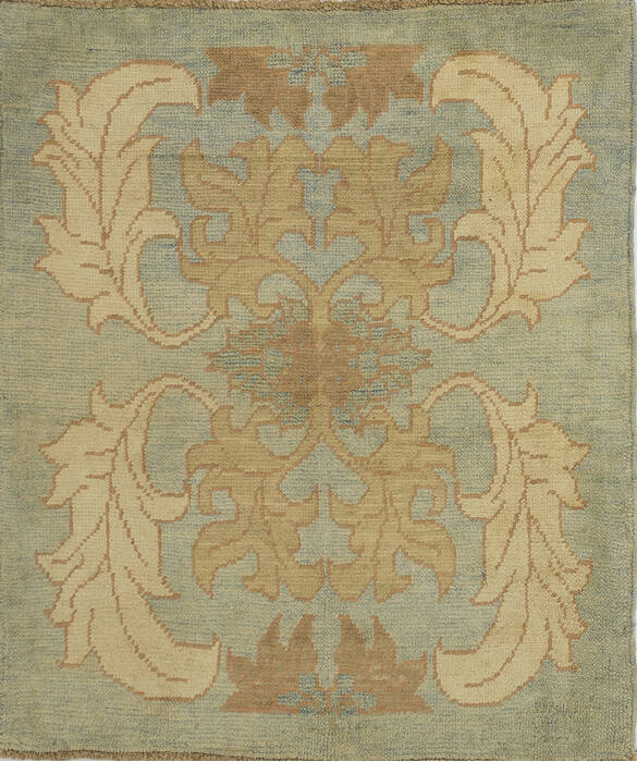 Oushak Blue Hand Knotted 310 X 47  Area Rug 500-28892 Image 0