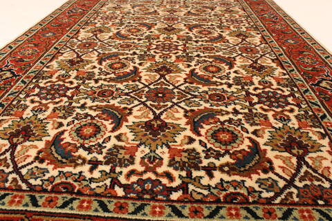 Herati Beige Hand Knotted 27 X 40  Area Rug 250-28940 Image 1