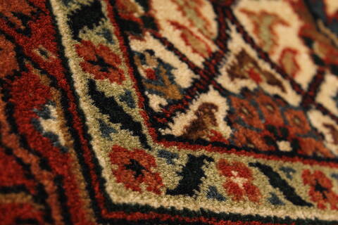 Herati Beige Hand Knotted 27 X 40  Area Rug 250-28940 Image 4