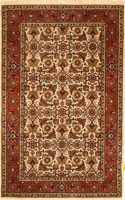 Herati Beige Hand Knotted 27 X 40  Area Rug 250-28940 Image 0