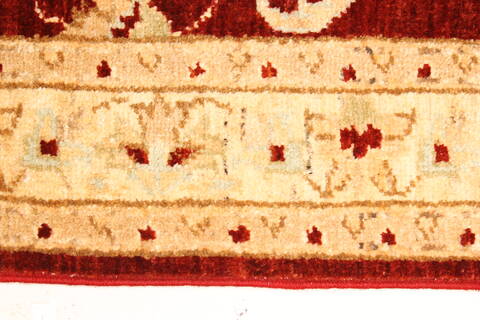 Pishavar Beige Hand Knotted 27 X 40  Area Rug 250-28961 Image 3